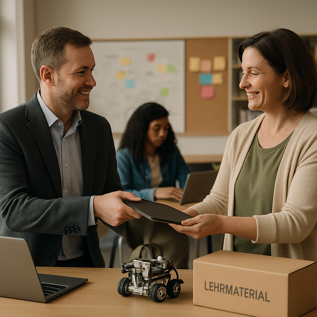 Innovative Lernmittel Beschaffung durch Wissenssponsoring